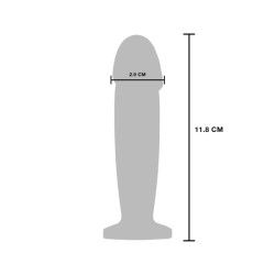 Plug Anale Dildo vibrante in metallo Large Plug Anale Dildo vibrante in metallo Large