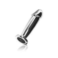 Plug Anale Dildo vibrante in metallo Large