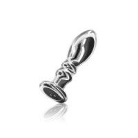 Plug Anale Spirale vibrante in metallo Medium
