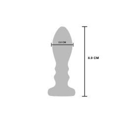 Plug Anale Spirale vibrante in metallo Medium Plug Anale Spirale vibrante in metallo Medium