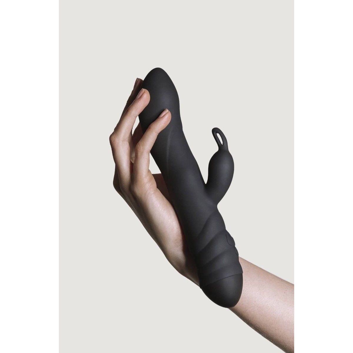 Vibratore vaginale rabbit twister black