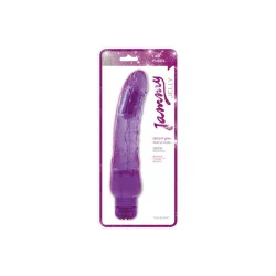 Vibratore realistico jelly viola glitter Vibratore realistico jelly viola glitter