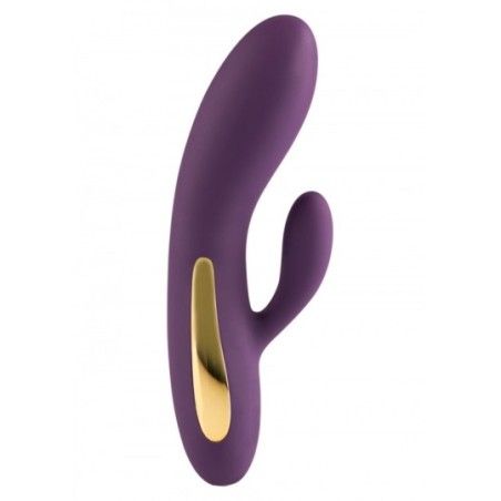 Vibratore rabbit viola con led