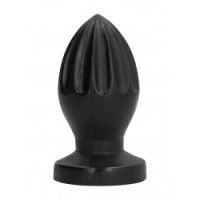 Plug anale con scanalature 12 cm All Black