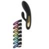 Vibratore rabbit nero con led Vibratore rabbit nero con led