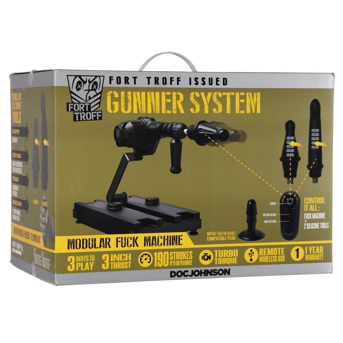 Macchina sesso Gunner System 3 in 1