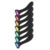 Vibratore anale vaginale silicone luci a LED Vibratore anale vaginale silicone luci a LED