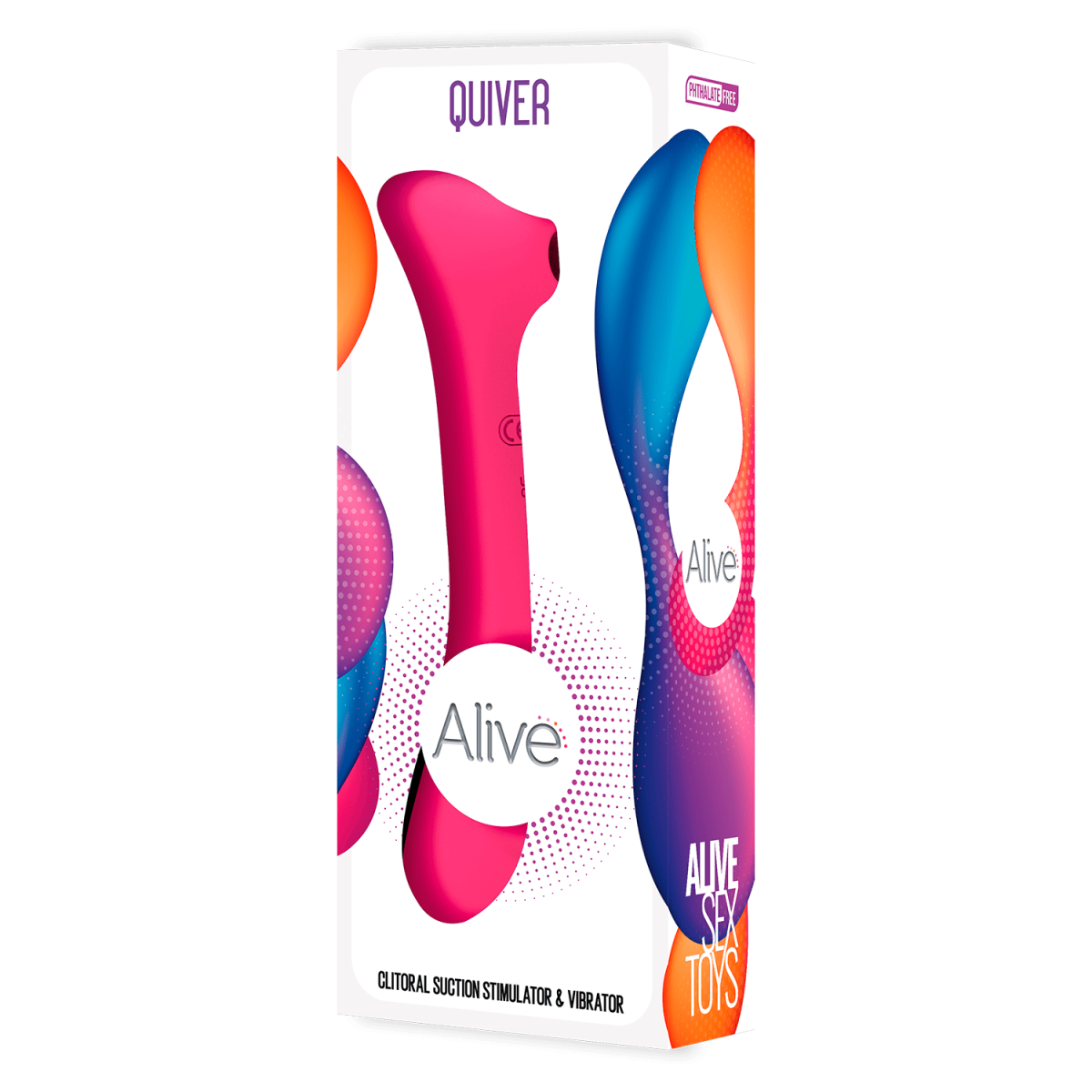 Vibratore vaginale succhia clitoride Quiver Pink