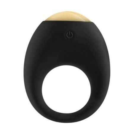 Anello fallico vibrante Eclipsi nero con led