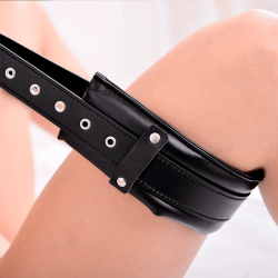 Imbracatura costrittiva BDSM collo gambe Imbracatura costrittiva BDSM collo gambe