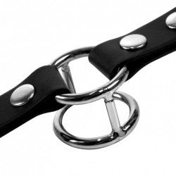 Ring gag doppio bdsm nero Ring gag doppio bdsm nero
