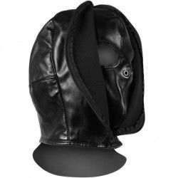 Maschera BDSM con cerniera Zip-up nera Maschera BDSM con cerniera Zip-up nera
