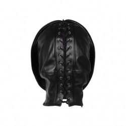 Maschera BDSM con cerniera Zip-up nera Maschera BDSM con cerniera Zip-up nera