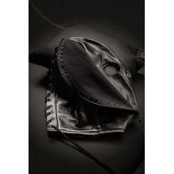 Maschera BDSM con cerniera Zip-up nera Maschera BDSM con cerniera Zip-up nera