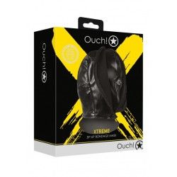 Maschera BDSM con cerniera Zip-up nera Maschera BDSM con cerniera Zip-up nera