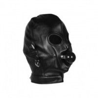 Maschera BDSM con morso Breathable Ball nera