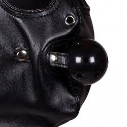 Maschera BDSM con morso Breathable Ball nera Maschera BDSM con morso Breathable Ball nera