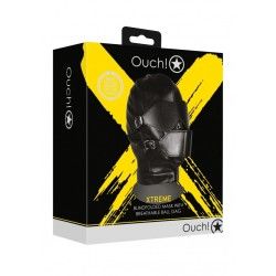 Maschera BDSM con morso Breathable Ball nera Maschera BDSM con morso Breathable Ball nera
