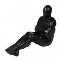 Sacco corpo costrittivo con cinghie nero