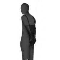 Costrittivo braccia bondage Zip-up nero