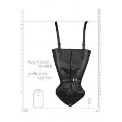 Costrittivo braccia bondage Zip-up nero Costrittivo braccia bondage Zip-up nero