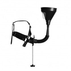 Imbracatura BDSM viso con imbuto per pissing Imbracatura BDSM viso con imbuto per pissing