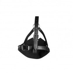 Imbracatura viso ball gag traspirante nera Imbracatura viso ball gag traspirante nera