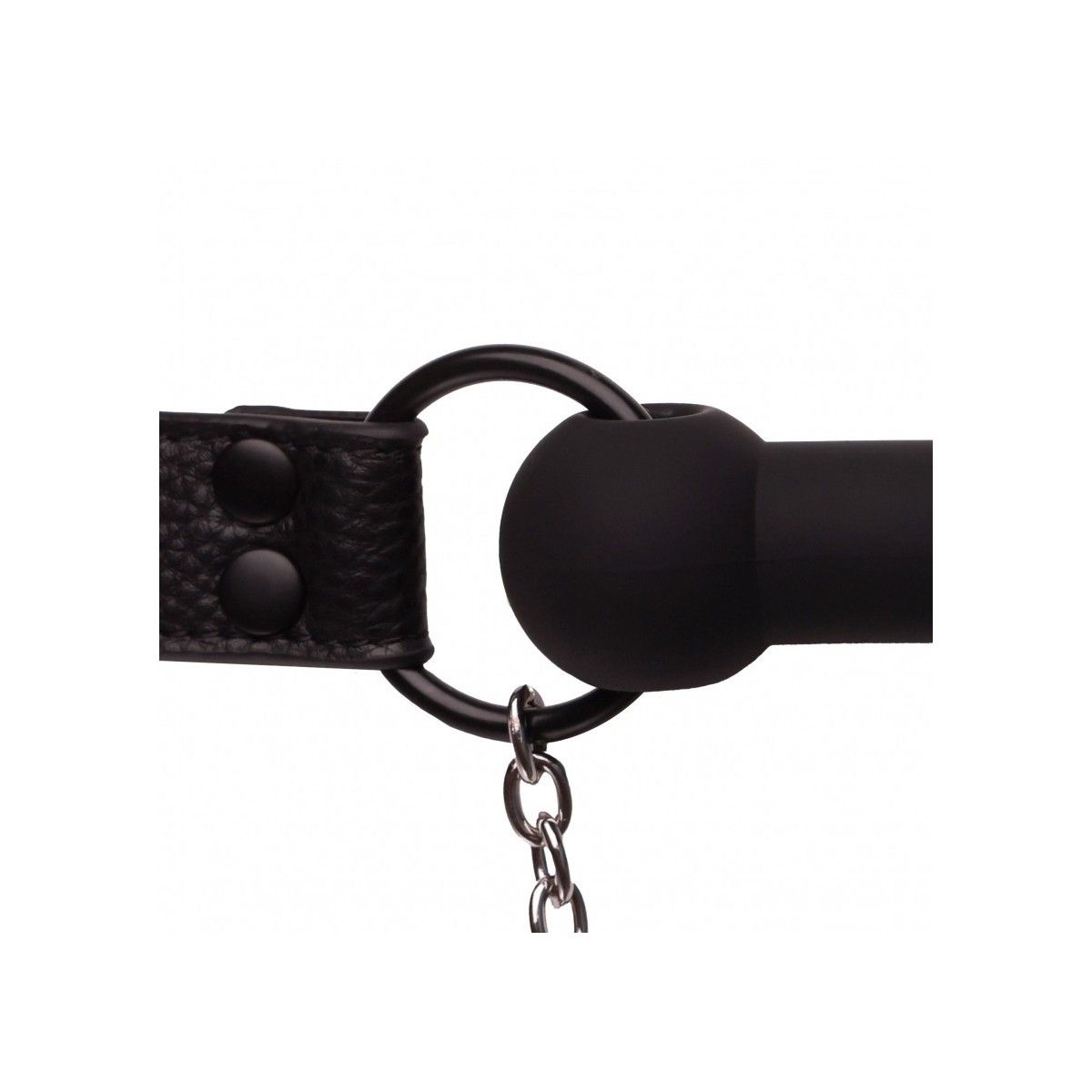 Morso con pinzette capezzoli Silicone Bit Gag with Nipple Clamps Black