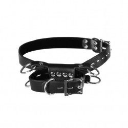 Set costrittivo BDSM gambe in ginocchio nero Set costrittivo BDSM gambe in ginocchio nero