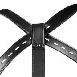 Set costrittivo BDSM per polsi e cosce nero Set costrittivo BDSM per polsi e cosce nero