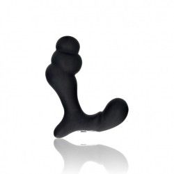 Vibratore prostata spirale nero e telecomando Vibratore prostata spirale nero e telecomando