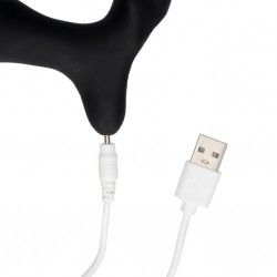 Vibratore prostata spirale nero e telecomando Vibratore prostata spirale nero e telecomando