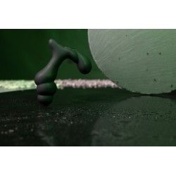 Vibratore prostata spirale nero e telecomando Vibratore prostata spirale nero e telecomando