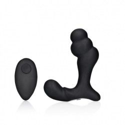 Vibratore prostatico spirale nero telecomando Vibratore prostatico spirale nero telecomando