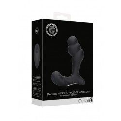 Vibratore prostatico spirale nero telecomando Vibratore prostatico spirale nero telecomando