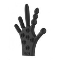 Guanto stimolante in silicone nero