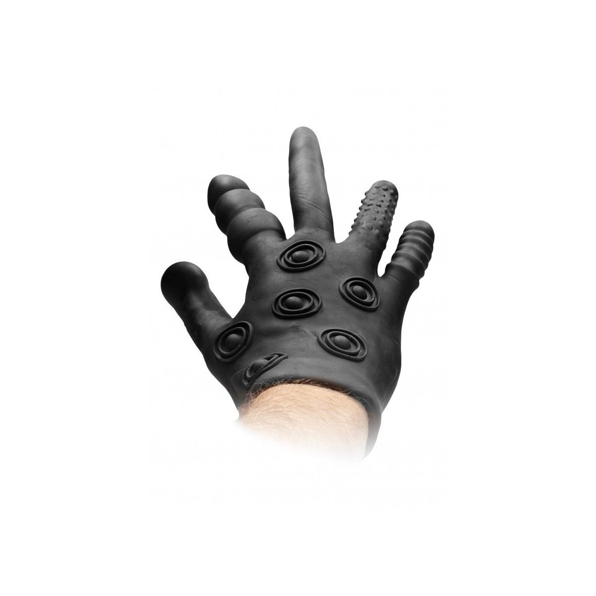 Guanto stimolante in silicone Silicone Stimulation Glove Black