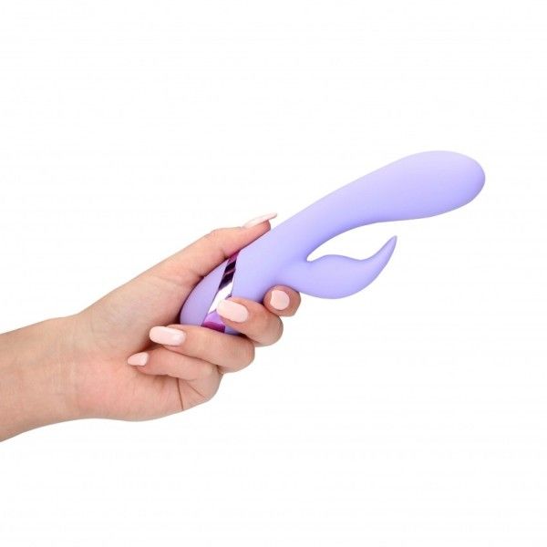 Vibratore rabbit liscio Silicone lilla