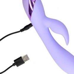 Vibratore rabbit liscio Silicone lilla Vibratore rabbit liscio Silicone lilla