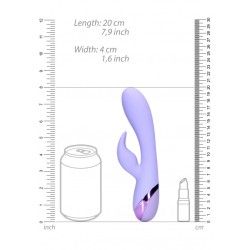 Vibratore rabbit liscio Silicone lilla Vibratore rabbit liscio Silicone lilla