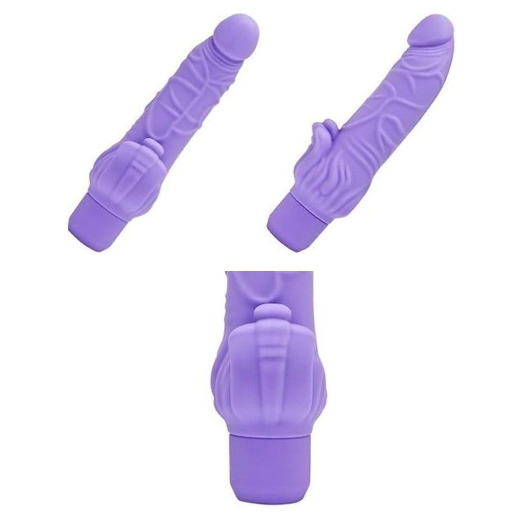 Vibratore vaginale in silicone Dildo falllo vibrante get real realistico sex toys purple