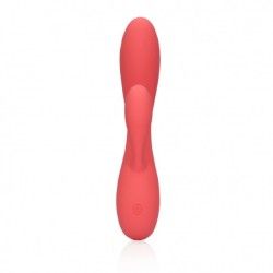 Vibratore rabbit liscio silicone corallo Vibratore rabbit liscio silicone corallo