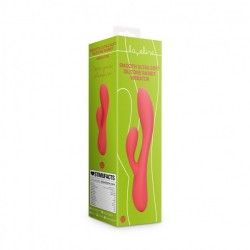 Vibratore rabbit liscio silicone corallo Vibratore rabbit liscio silicone corallo