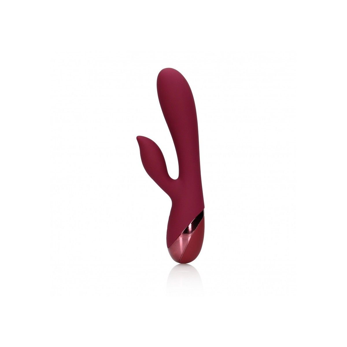 Vibratore vaginale Smooth Silicone Rabbit Vibrator Dark Cherry