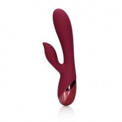 Vibratore rabbit liscio silicone porpora Vibratore rabbit liscio silicone porpora
