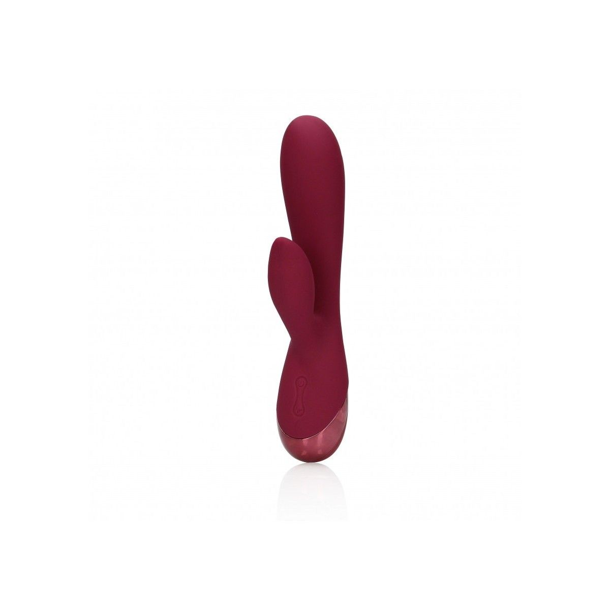 Vibratore vaginale Smooth Silicone Rabbit Vibrator Dark Cherry