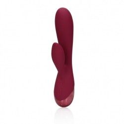 Vibratore rabbit liscio silicone porpora Vibratore rabbit liscio silicone porpora