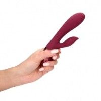 Vibratore rabbit liscio silicone porpora