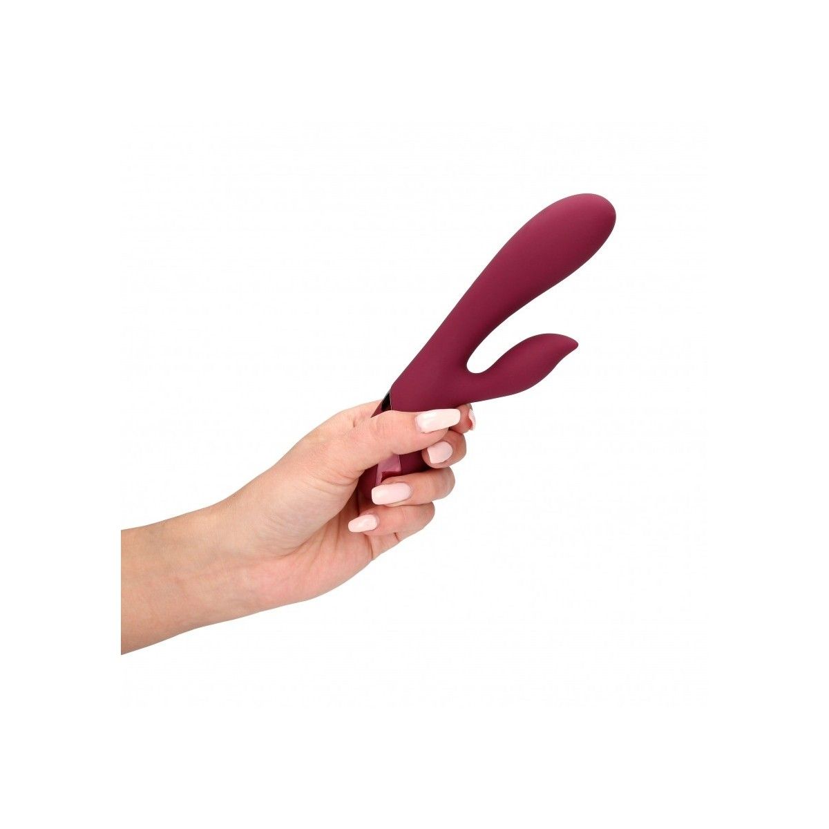 Vibratore vaginale Smooth Silicone Rabbit Vibrator Dark Cherry