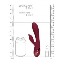 Vibratore rabbit liscio silicone porpora Vibratore rabbit liscio silicone porpora